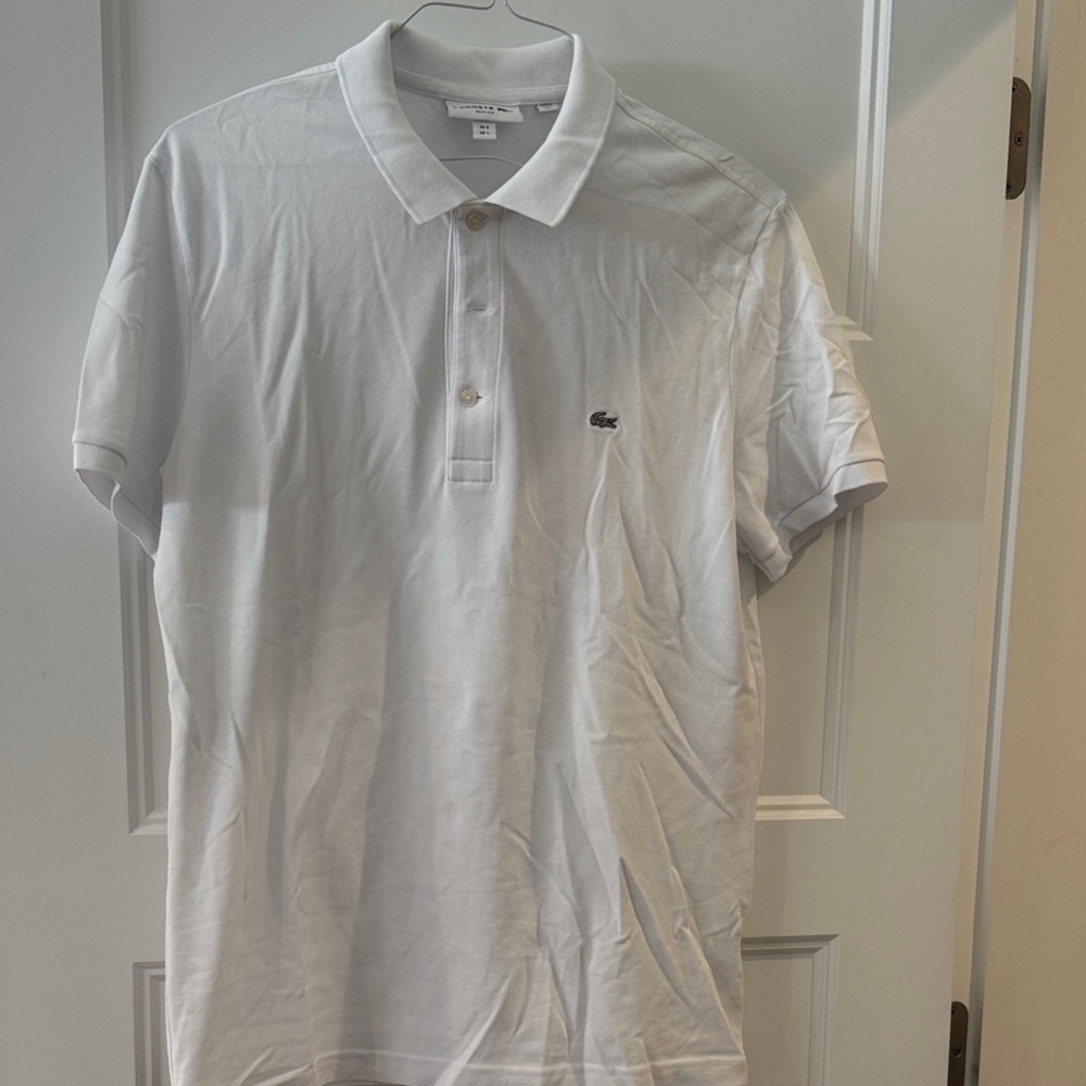 Lacoste White Polo Shirt Classic Design